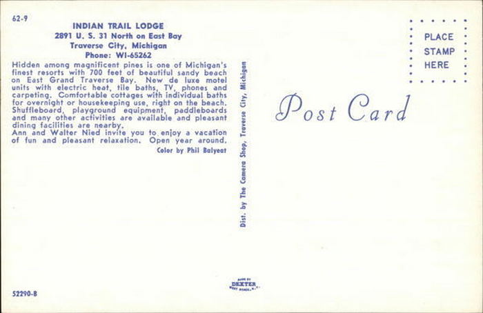 Indian Trail Lodge - Vintage Postcard